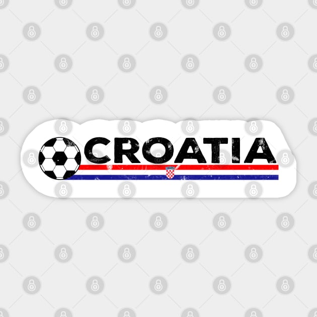 Croatia Football Fan. Croatia  Soccer Design Sticker by FromHamburg